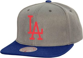 Mitchell & Ness Mens Mitchell & Ness Gray Los Angeles Dodgers Cooperstown Collection Basic Flip Snapback Hat at Nordstrom