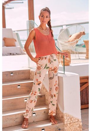 Lascana Womens Patterned Jogger Pant