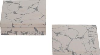 Zodax Stone Dust White Coasters