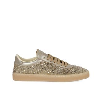 Back70 Back70 - Strass Big Smart Sneaker - Dames - Schoenen - Geel - Maat: 41 EU Leer