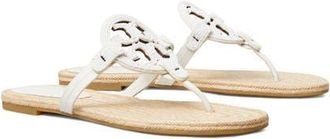 Tory Burch Miller Beaded Espadrille Sandal in Cream at Nordstrom, Size 10.5