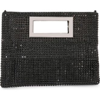 Berness Rhinestone Rectangular Clutch in Black at Nordstrom Rack