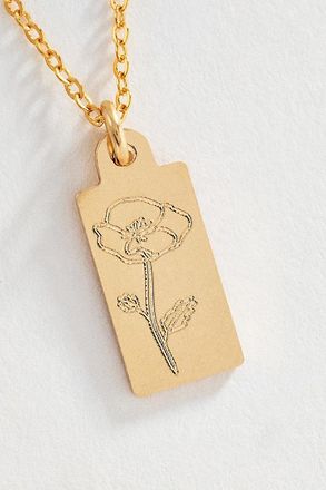 Set & Stones Tawney Birth Flower Necklace
