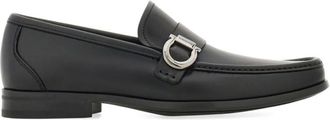 Ferragamo Black Slip On Loafers