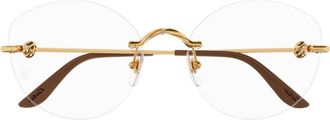 Cartier Glasses, female, Yellow, Size: 56 MM Eyeglasses