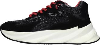 Elena Iachi E2210 Sneaker - Dames - Sneakers - Zwart - 39 EU - Leer - Schoenen