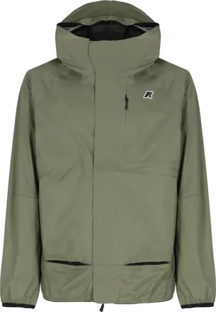 K-Way Army Green Roche Hooded Jacket