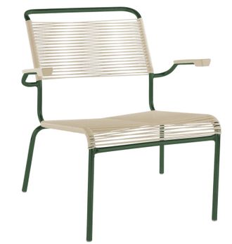 Schubiger M&ouml;bel Spaghetti-Lounger S&auml;ntis mit Armlehnen