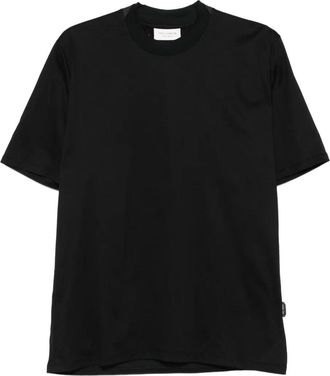 Yes London T-shirt girocollo con inserti - Nero