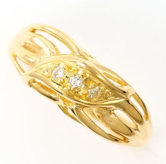 C&A Yellow Gold Yellow Gold (18K) Band Ring (Pre-Owned)