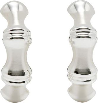 Cult Gaia Bambu Hoop Earrings in Antique Silver at Nordstrom