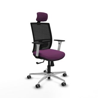 Piqueras y Crespo Silla Ergon&oacute;mica Piqueras Y Crespo Yunquera Negro Simil Piel