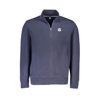 North Sails Heren, Sweatshirts & Hoodies, Blauw, Maat: M Katoen