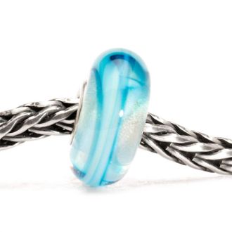 Trollbeads Womens Ribbon Glass Bead Charm In Turquoise