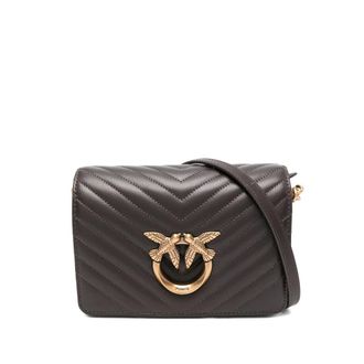 Pinko Shoulder Bags, female, Brown, ONE SIZE, Love Click Mini Shoulder Bag