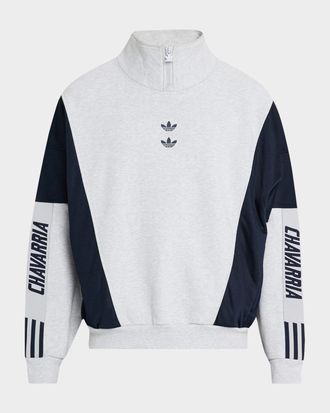 adidas x Willy Chavarria Mens Terry Watsonville Mock Neck Sweater