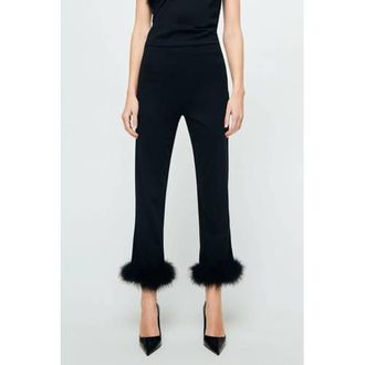 Mango skinny regular waist capri zwart