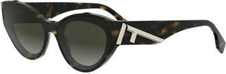 Fendi First Zonnebrillen - Dames - Zonnebrillen - Bruin - 62 MM - Accessoires