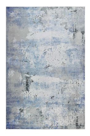 Wecon Home Alfombra tejida vintage en tonos azules 120x170