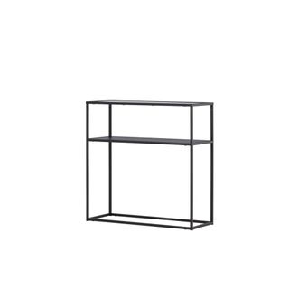 ebuy24 Mesa consola bogota 1 estante color negro