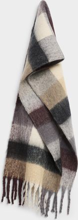 Simons Womens Wide-fringe thready scarf