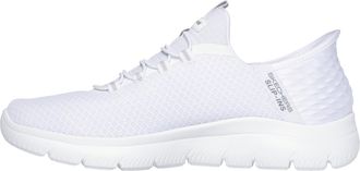 Skechers Mens Summits High Range Slip-On Sneakers, White Mesh/Trim, 8.5 UK