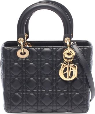 Dior Pre-owned Dior Medium Lambskin Cannage Lady Dior Ladies 6YU1SIEXX640DP35