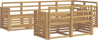 vidaXL Conjunto De Sof&aacute;s De Exterior 7 Uds. Blanco Vidaxl