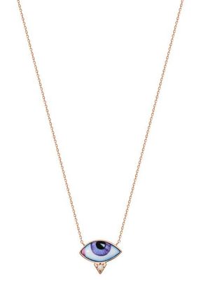 Lito Petit Mauve Diamond Necklace in Light Purple at Nordstrom