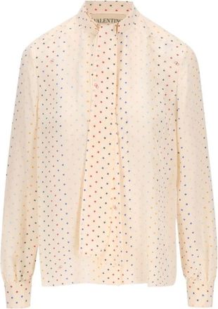 Valentino Garavani Shirts - Dames - Overhemden - Beige - XS - Overhemden