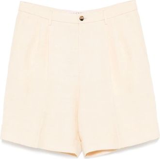 Valentino Witte Shorts met Knoopsluiting Zakken - Heren - Korte Broeken - Wit - M - Korte Broeken