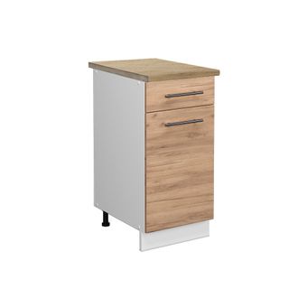Vicco Mueble Bajo De Cocina Fame-line, Roble Dorado, 40 Cm, Et Roble