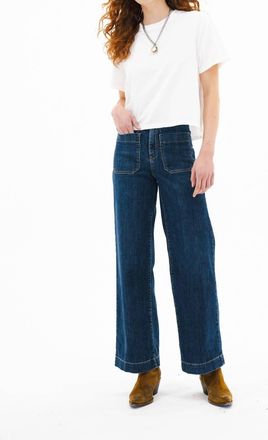 ASKK NY Sailor Wide Leg Pants In Dark Stone