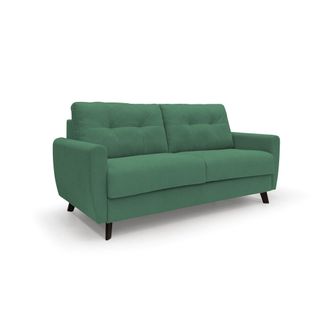 Divani.Store Callisto Sof&aacute; Cama Convertible De Tela Suave E Impermeable 208 Cm (mat. 160x197) Verde