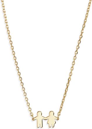 Estella Bartlett People Pendant Necklace in Gold at Nordstrom