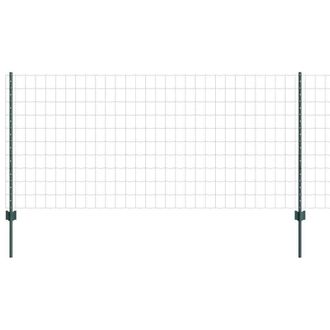 Berkfield Home Euro Fence with 11 U Posts Green 1x25 m Steel