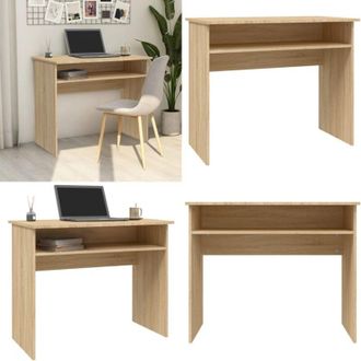 vidaXL Scrivania Rovere Sonoma 90x50x74 cm in Legno Multistrato - Scrivania rovere sonoma - Scrivania per studio
