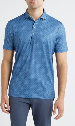 Johnnie-O Torres Performance Jersey Polo in Lake at Nordstrom, Size Xx-Large