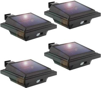 OEM Luces Solares Con Sensor De Movimiento Para Exteriores, 25 Luces Led Solares Para Canaletas, Luces Decorativas De Pared Ip65 A Prueba De Agua, 500 Lm,