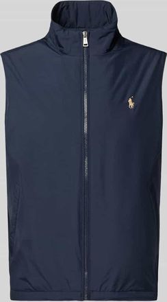 Polo Ralph Lauren Regular Fit Weste mit Logo-Detail in Marine, Gr&ouml;&szlig;e XXL