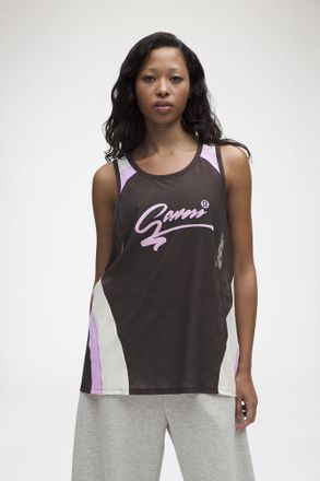 Ganni x lululemon Jacquard Mesh Tank Size M - Espresso