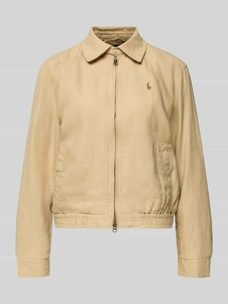 Polo Ralph Lauren Regular Fit Jacke aus reinem Leinen in Camel, Gr&ouml;&szlig;e XL