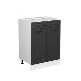 Vicco Mueble Bajo De Cocina R-line, Antracita Casa De Campo, 60 Cm Con Caj&oacute;n, Sin Encimera Vicco
