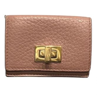 Fendi Pre-owned Vintage Tri-fold Portemonnee - Dames - Vintage Accessoires - Roze - ONE Size - Leer - Vintage