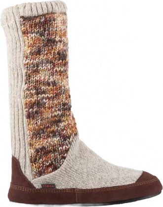 Acorn Womens Slouch Boot Slipper In Sunset Cable Knit