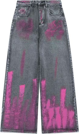 Generic Womens Jeans Shaping for Women Slim Fit Boyfriend Stretchable Skinny Jeggings with Button and Zip Fastening Loosefit Y2K Vintage Ripped Pink