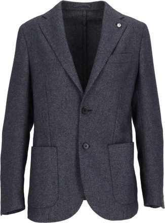 Lubiam Hombre, Chaquetas, Azul, Talla: M