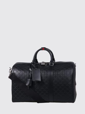 Gucci Borsone GG Emblem Gucci in pelle con monogram GG impresso