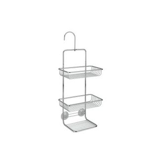 Metaltex Soporte De Ducha Cromado De 3 Niveles, Dimensiones 20x11x38/47 Cm, Modelo Mallorca