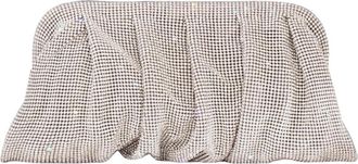 Benedetta Bruzziches Venus La Grande - Dames - Clutches - Grijs - ONE Size - Satijn - Tassen